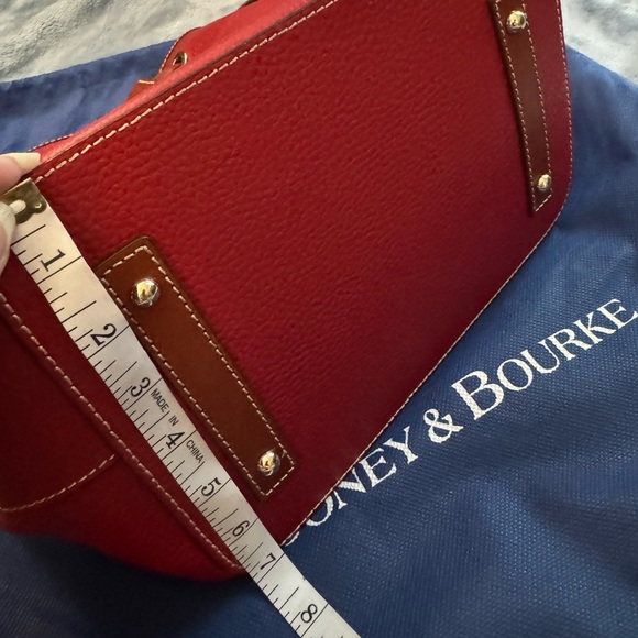 NWOT Dooney & Bourke Red Pebble Grain Leather Bucket Bag - Picture 14 of 15